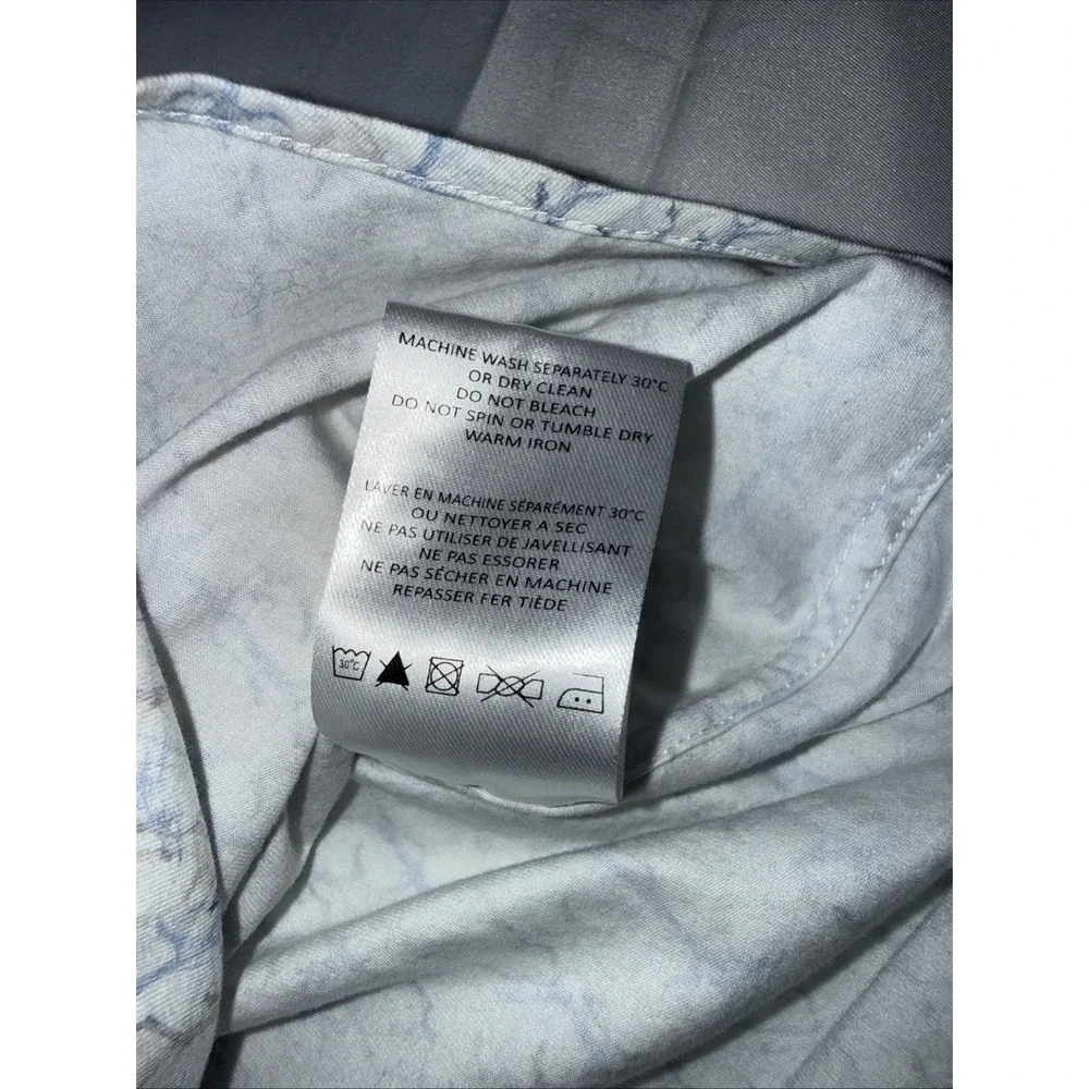 Bugatchi short-sleeved 8 Way Stretch double-mercerized Sz M Performance Grey